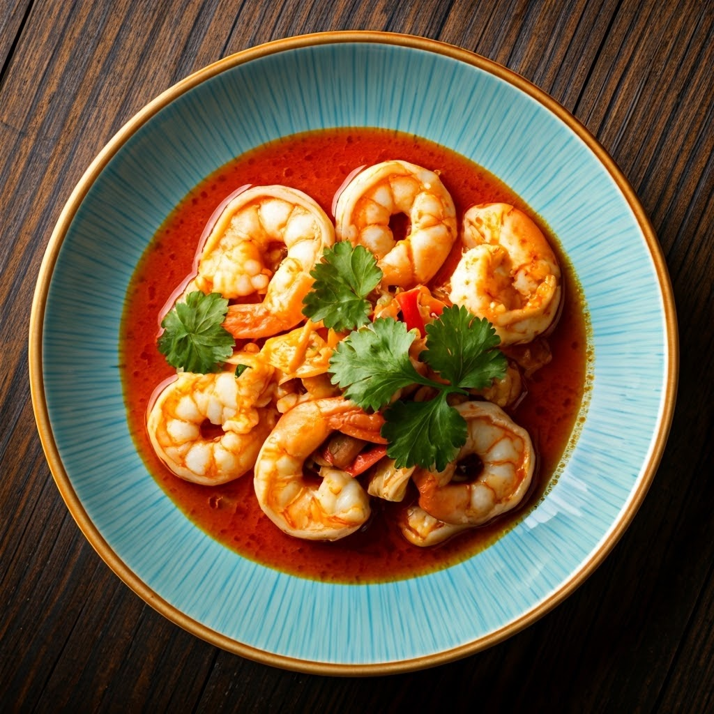 Spicy American Seafood Dinner