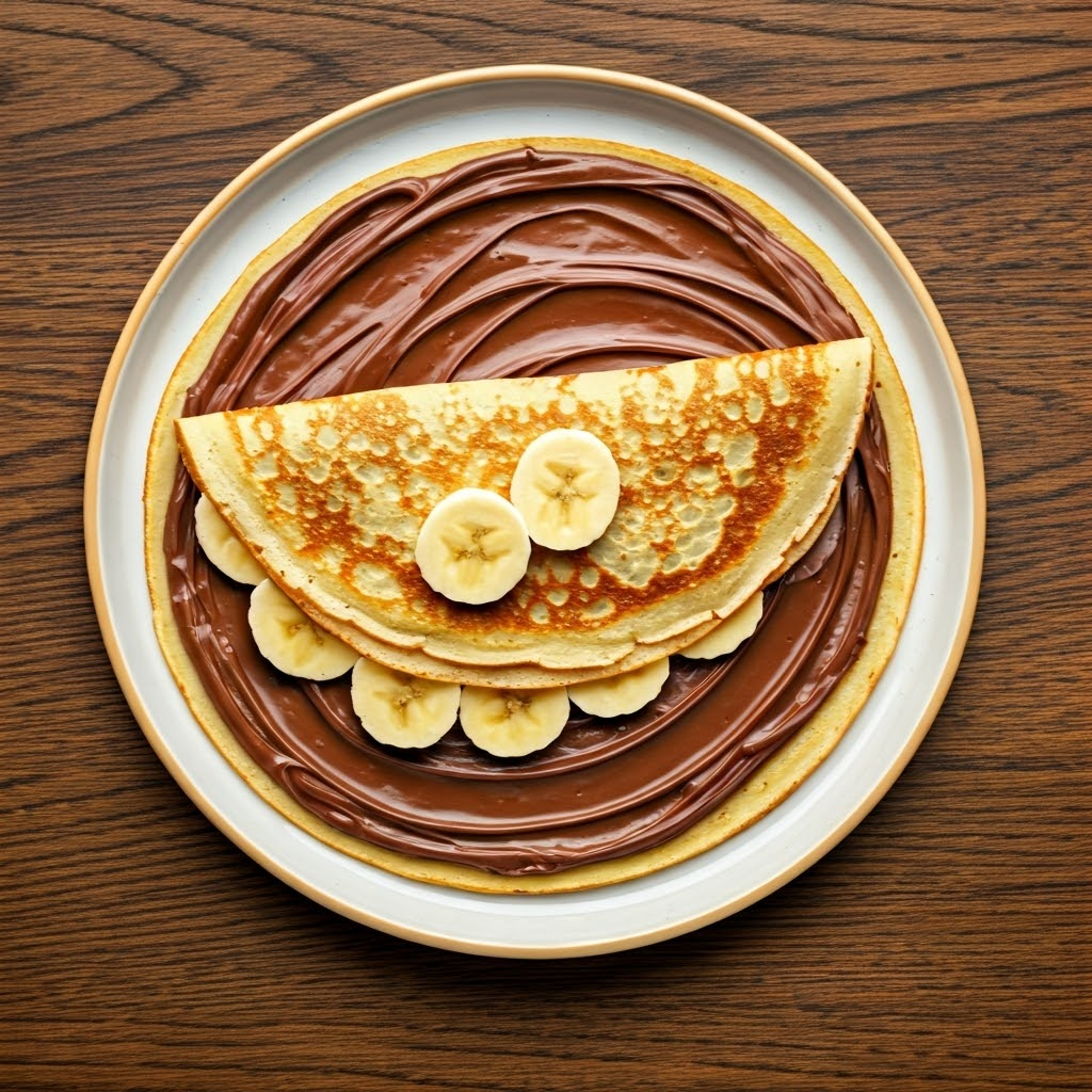 Nutella Banana Crepe