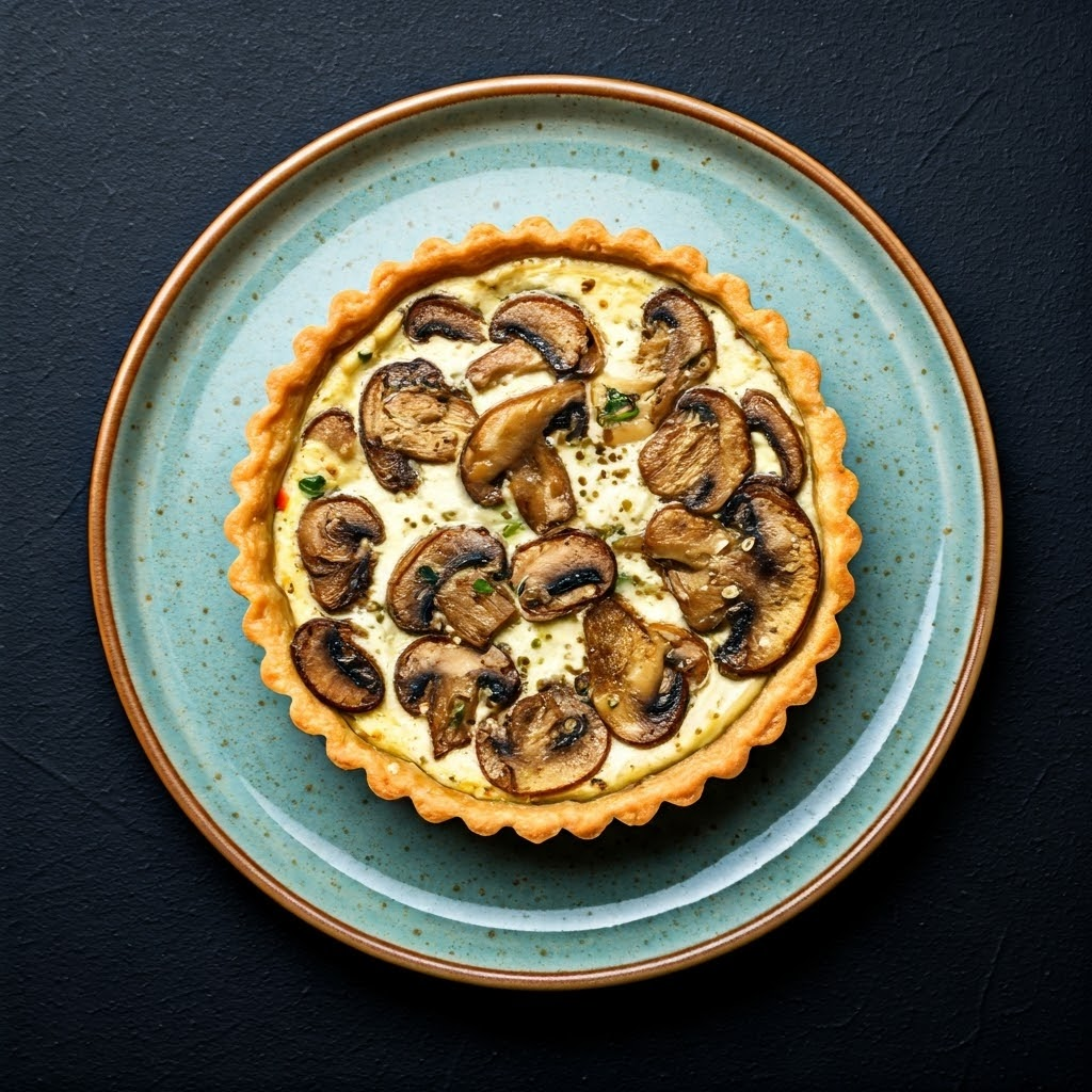 Goat Cheese and Mushroom Tart