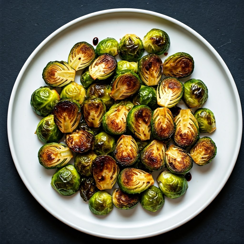 Roasted Brussels Sprouts with Balsamic Glaze