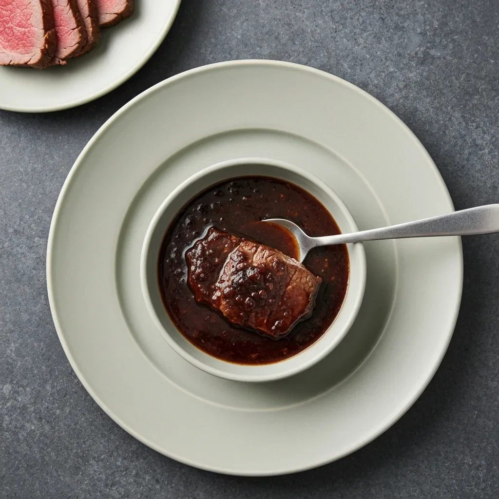 Rich Cabernet Au Jus for Beef Tenderloin