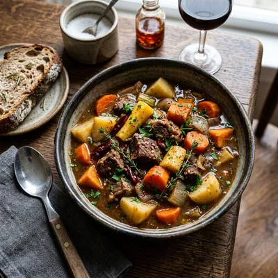 Spicy Winter Beef & Root Vegetable Stew
