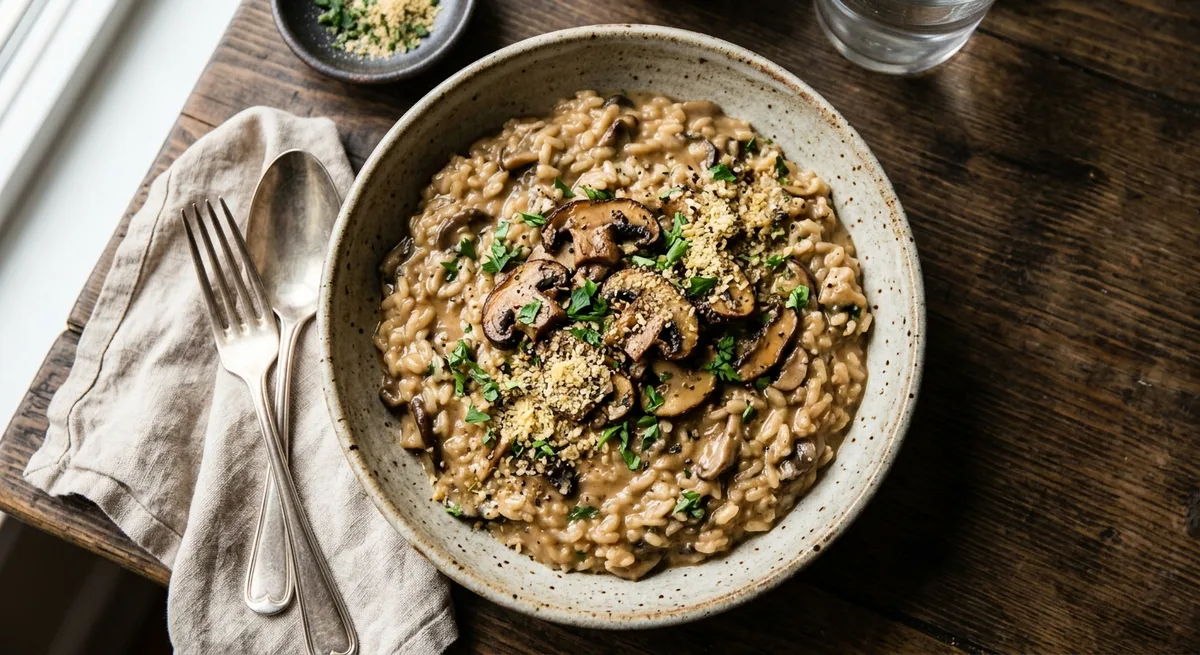 Dairy-Free Creamy Mushroom Risotto