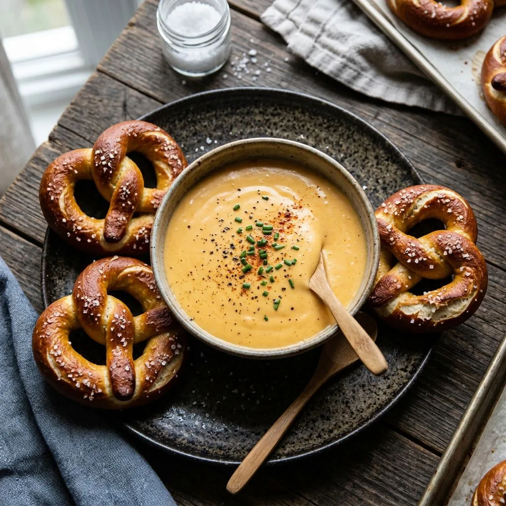 Quick and Smooth Pretzel Cheese Sauce