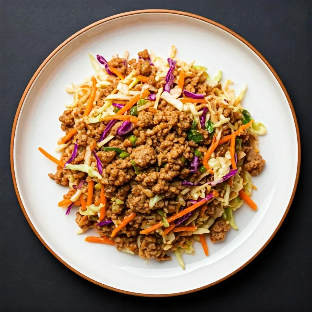 Savory Pork Egg Roll in a Bowl