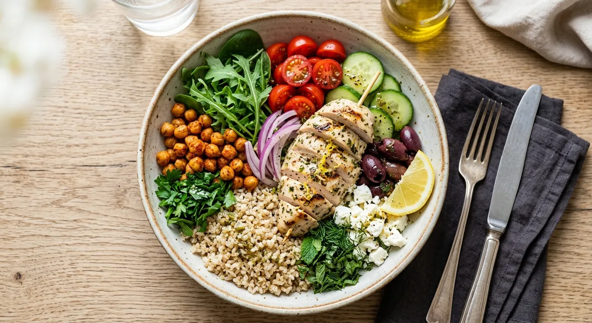 Lemon Herb Chicken Grain Bowl
