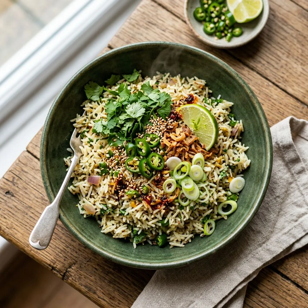 Coriander Chilli Rice Bowl