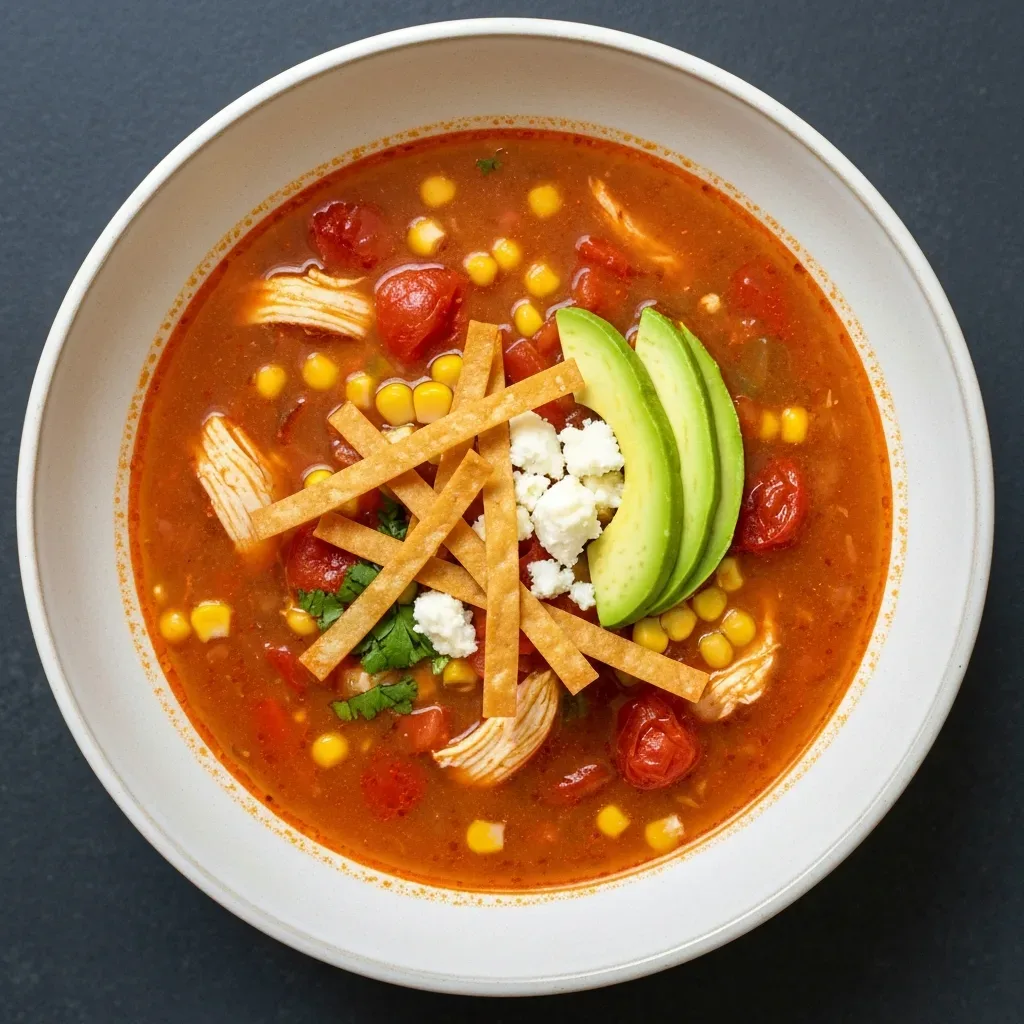 Classic Sopa de Tortilla (Chicken Tortilla Soup)
