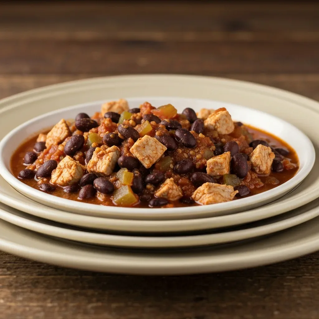 Weeknight Turkey and Black Bean Chili