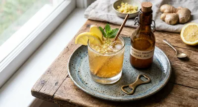 Naturally Fermented Old-fashioned Ginger Ale