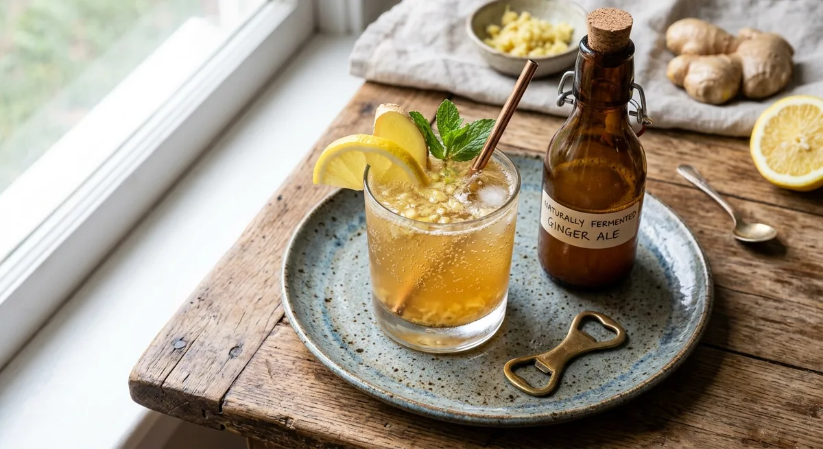 Naturally Fermented Old-fashioned Ginger Ale