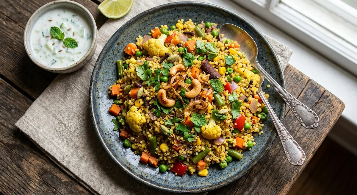 Aromatic Vegetable Quinoa Pulao