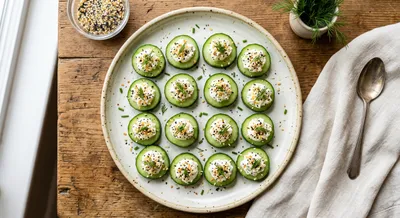 Everything Bagel Cucumber Bites