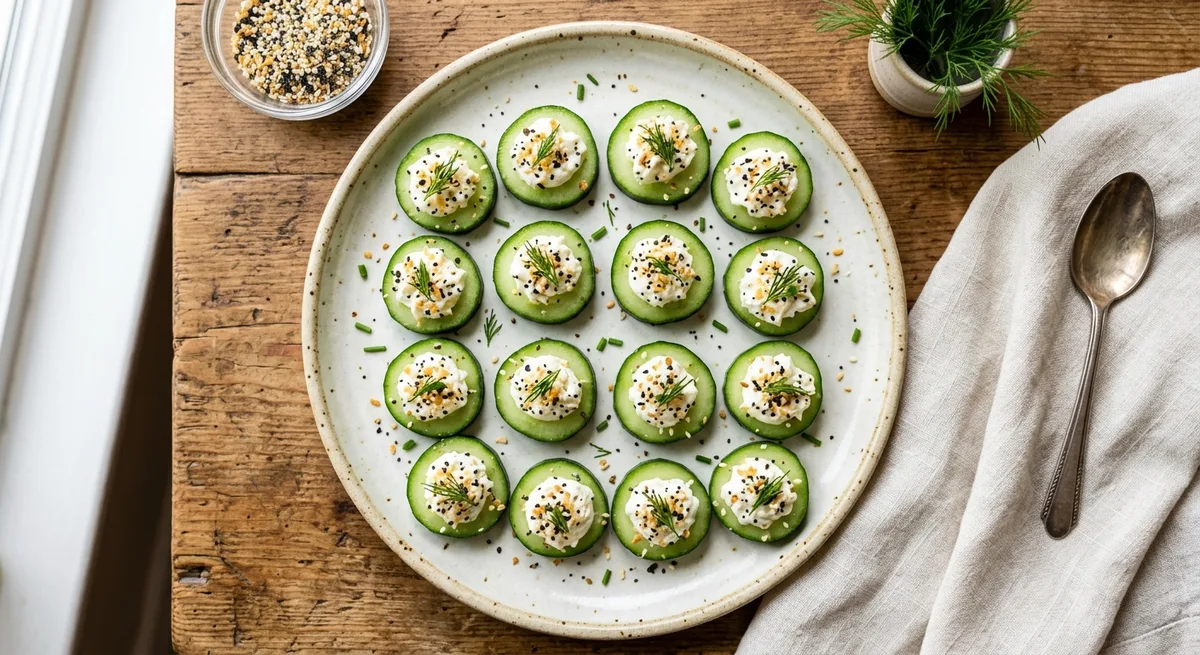 Everything Bagel Cucumber Bites