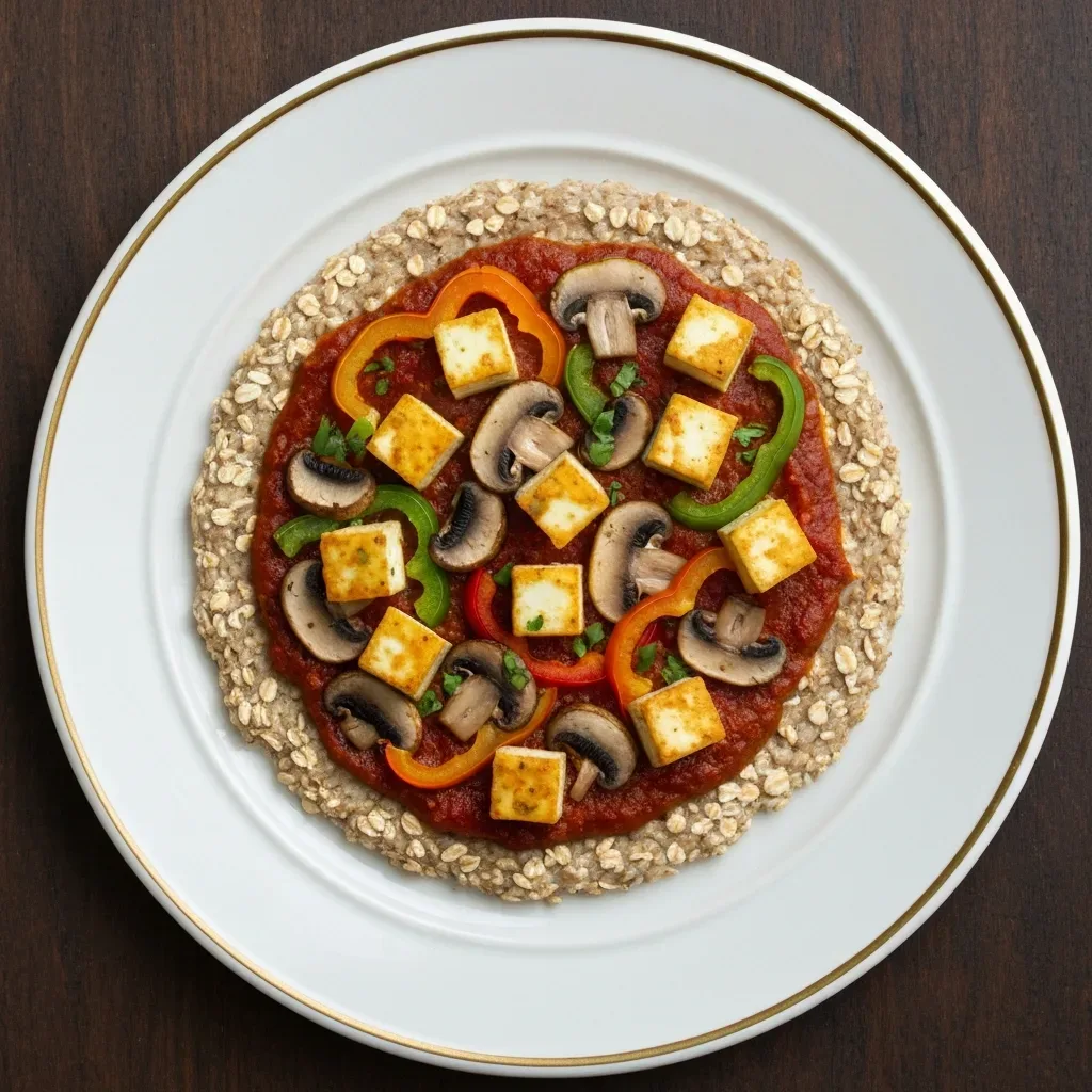 Stovetop Crispy Oats & Paneer Tawa Pizza