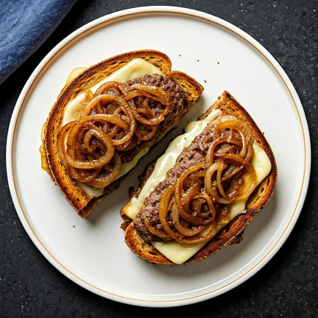 Speedy Skillet Patty Melts