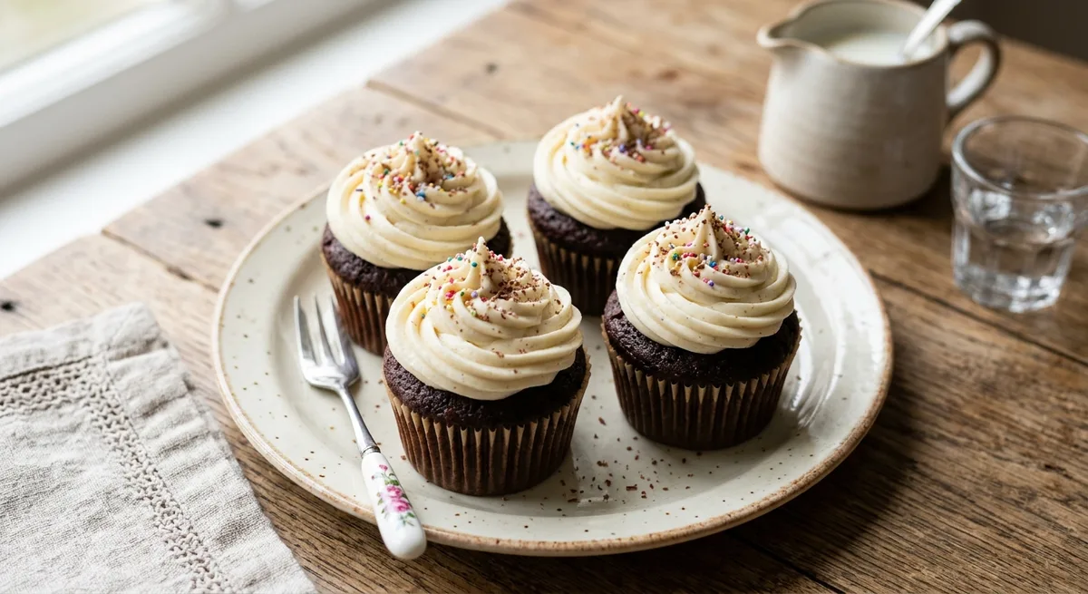 Classic Chocolate Cupcakes with Vanilla Buttercream