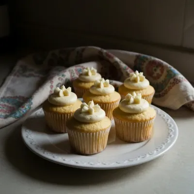 Birthday Vanilla Cupcakes with Homemade Icing