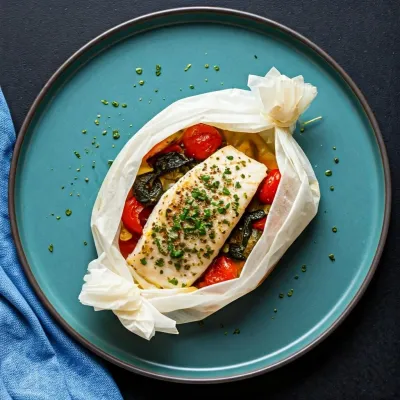 Mediterranean White Fish En Papillote