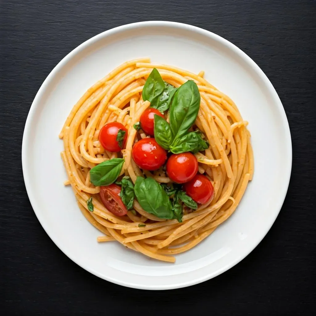 Simple Tomato, Basil, and Parmesan Pasta