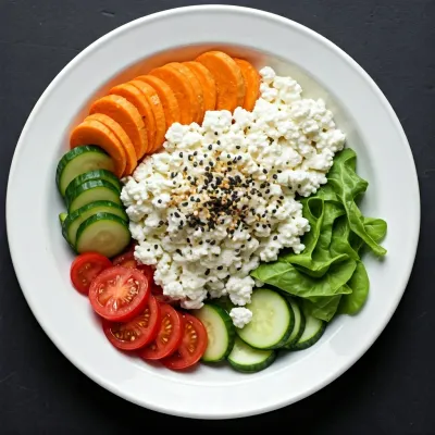 Cottage Cheese & Everything Bagel Veggie Bowl
