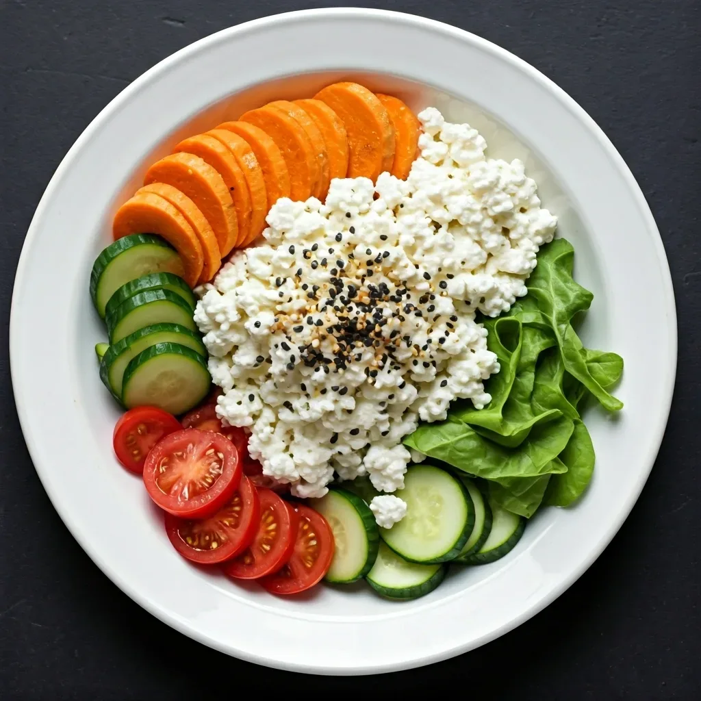 Cottage Cheese & Everything Bagel Veggie Bowl