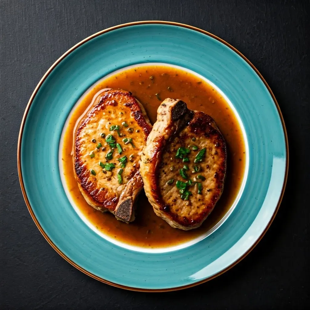 Juicy Pork Chops with Pan Sauce