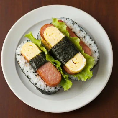 Teriyaki Spam and Egg Onigirazu