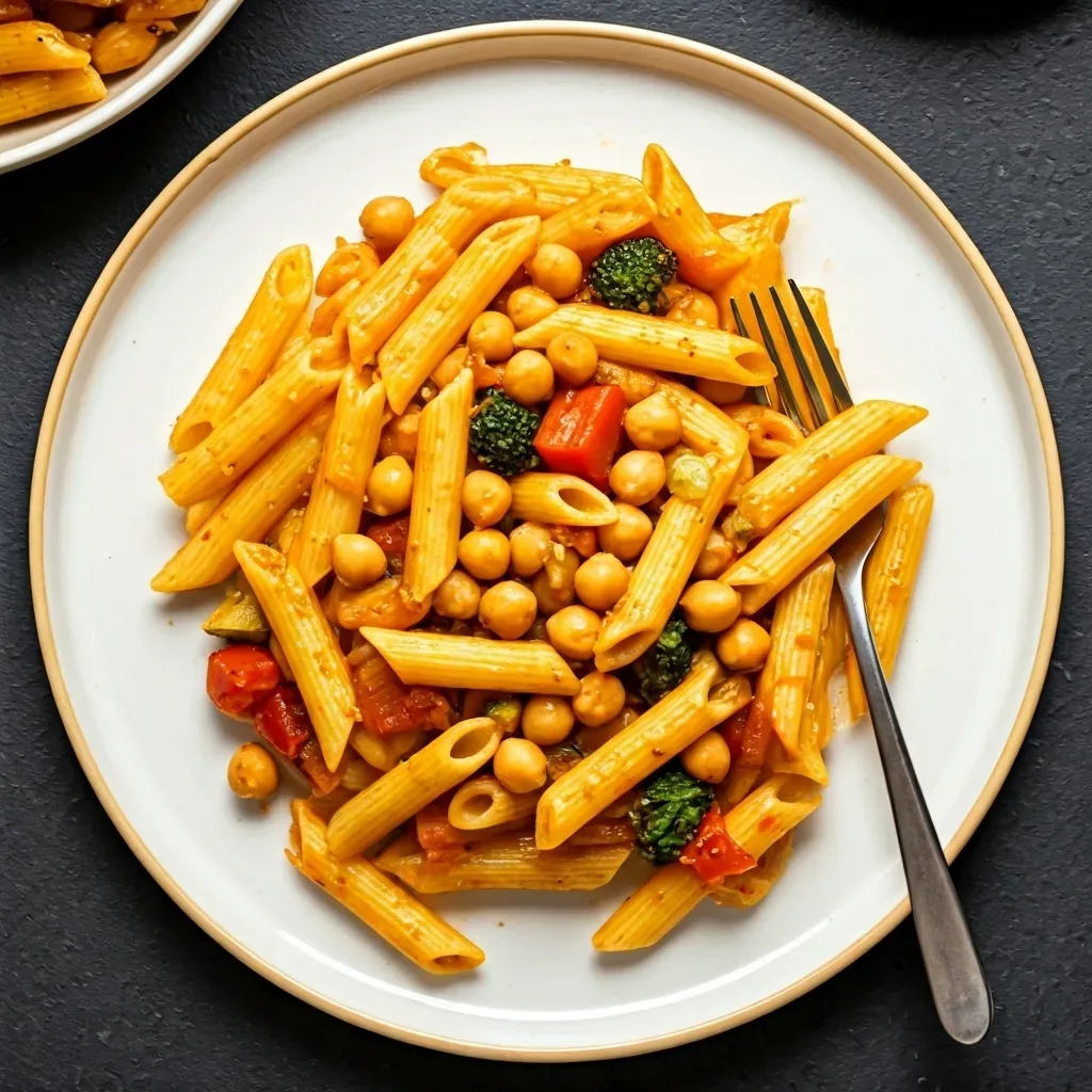 One-Pot Pasta with Chickpeas and Veggies
