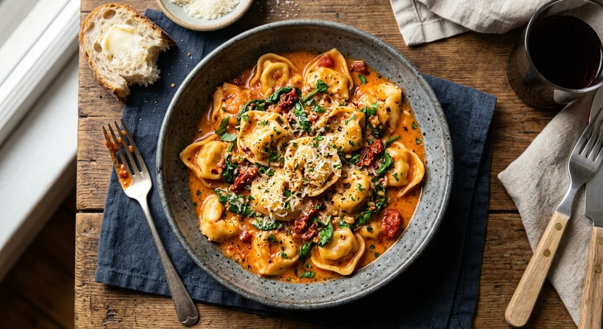 One-Pot Creamy Tomato Tortellini