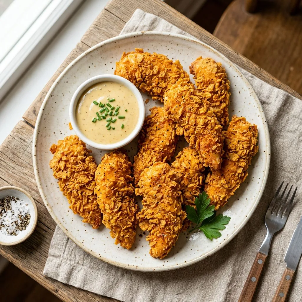 Air Fryer Cornflake Chicken Tenders