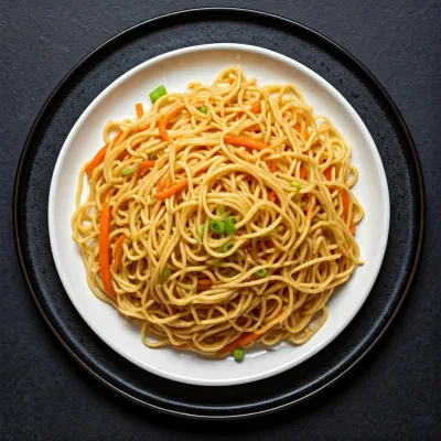Garlic Sesame Lo Mein Noodles (side Dish)