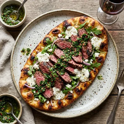 Chimichurri Steak Flatbread