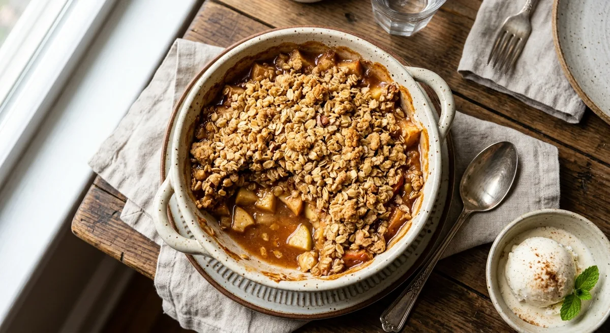 Warm Cinnamon Apple Crisp