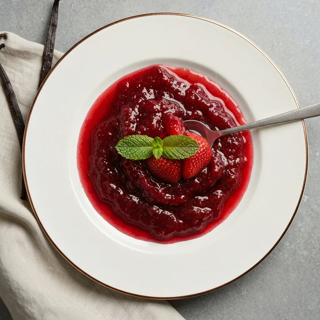 Strawberry Vanilla Quick Jam