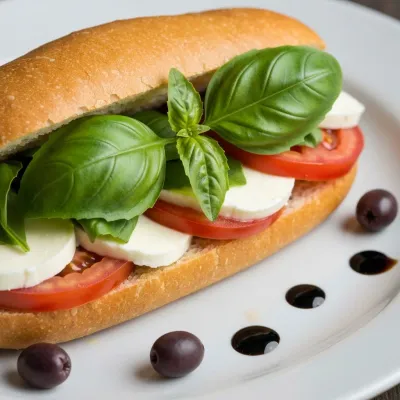 Caprese Baguette Sandwich